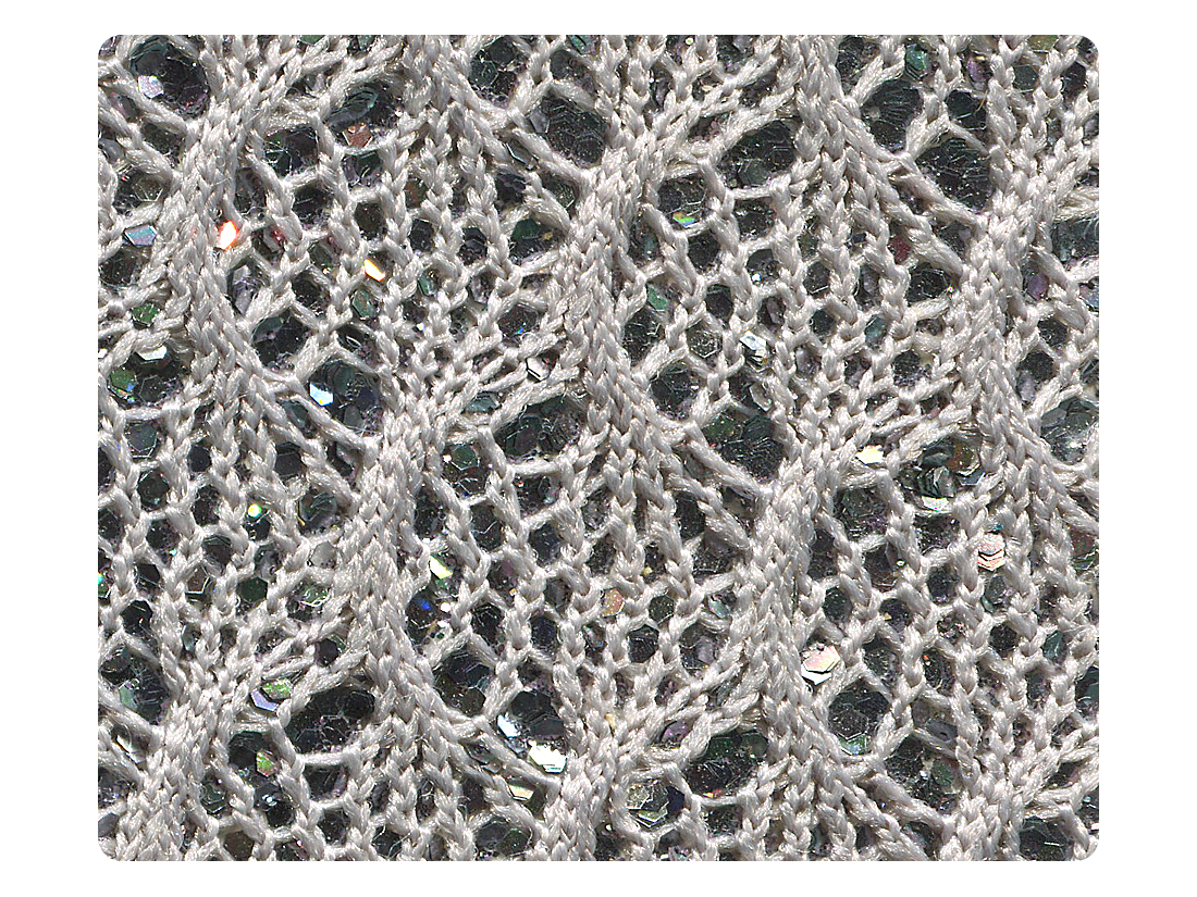 50 Knitted Grey Sparkle Fabric Swatch