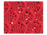 54 Knitted Red Sparkle Fabric Swatch