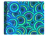 59 Blue Spiral PU Fabric Swatch