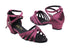 6005 111 Purple Satin with 1.5" Medium Heel in the photo