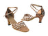 6005 164 Babylon Shell_F_S_171 Dark Tan Gold PU_B with 2.5" low heel in the photo