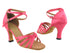 6005 246 Pink Satin with 3" Heel in the photo