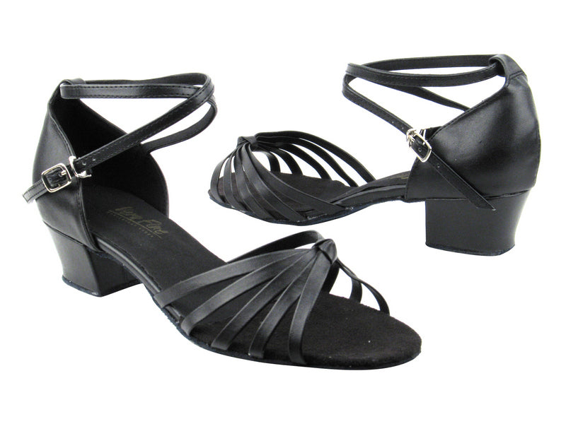 6005 Black Leather with 1.5&quot; medium heel in the photo