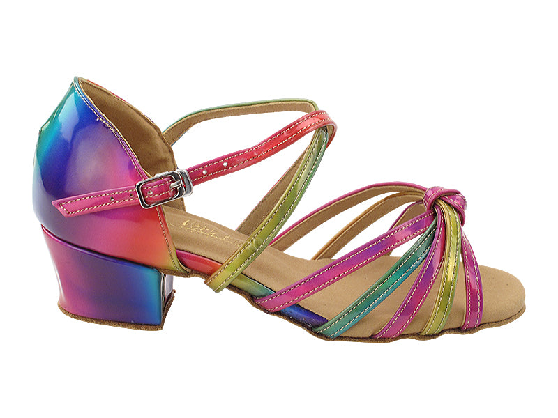 6005C (6005X) Rainbow Leather with 1.5&quot; Medium Heel in the photo