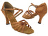 6005X Dark Tan Satin with 3"  Heel (6812) in the photo