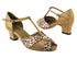 6006 157 Beige Brown Leather_164 Babylon Shell with 2" Thick Cuban heel in the photo