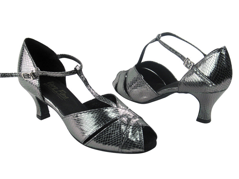 6006 224 Snake Grey with 2.5" Low Heel in the photo