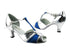 6006 55 Silver Leather_234 Blue Stardust with 2.5" low heel in the photo