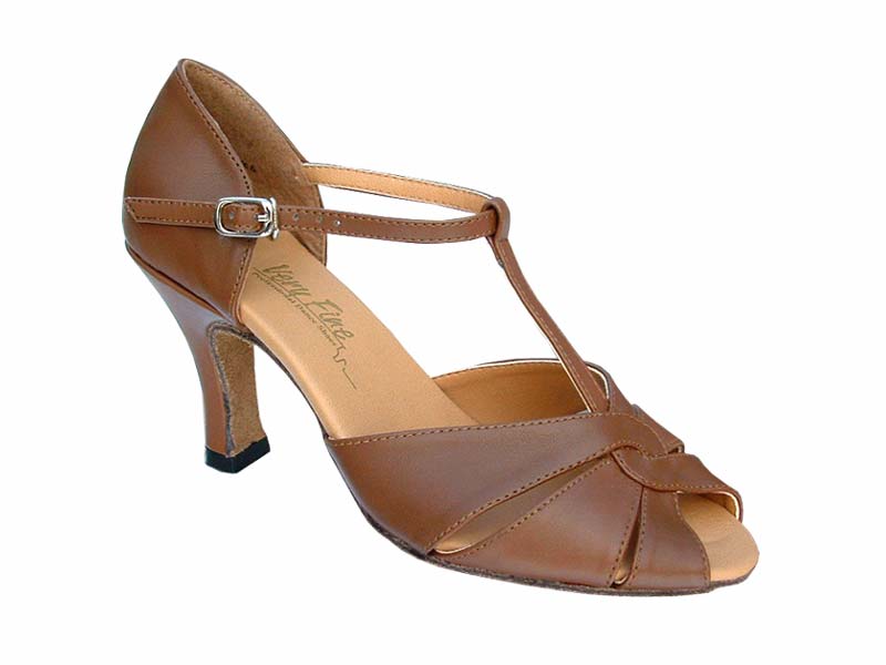 6006 Coffee Brown Leather with 3&quot; Heel in the photo