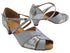 6006X 79 Grey Satin_X_H_71 Snake Silver Black Satin_S with 1.3" Cuban Heel (387) in the photo