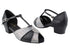 6006 172 Grey Scale_X_Black Leather with 1.5" Medium Heel in the photo