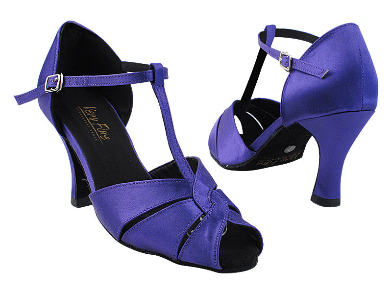 6006 245 Voilet Satin with 3&quot; Heel (6812) in the photo