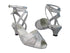 6006 6 Silver Sparklenet_172 Grey Scale_5009 BackStrap without T-Stap with 387_1.3" Cuban Heel in the photo