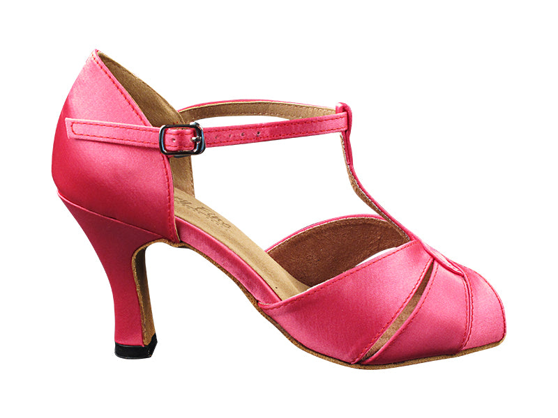 6006 246 Pink Satin with 3&quot; Heel (6812) in the photo