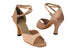 6012 167 Tan Satin with 3" Heel in the photo with 3" Heel in the photo