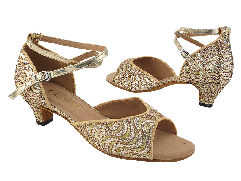 6012LEDSS 40 Gold Copper Wave Sparkle with 1.3&quot; Cuban Heel (387) in the photo