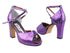 6012Platform Purple Sparkle with 3.75" Square Heel heel in the photo