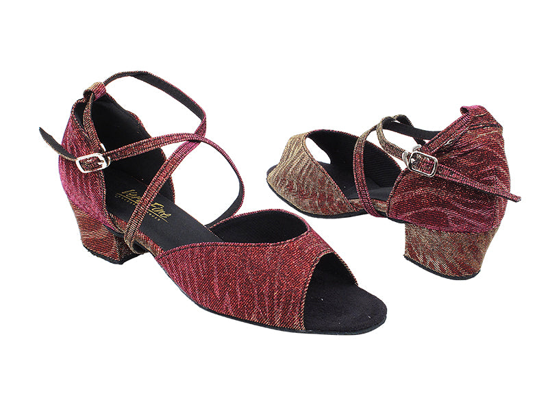 6012 96 Red Illusion_1601 BackStrap with 1.5&quot; Medium Heel in the photo