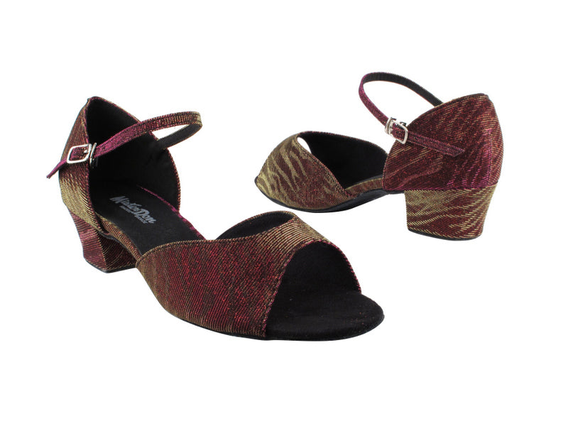 6012 96 Red Illusion_2709 BackStrap with 1.5&quot; Medium Heel in the photo