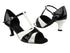 6016 183 Stardust_H_T_Black Patent with 2.5" low heel in the photo