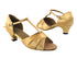 6016 80 Light Gold Satin with 1.3" Cuban heel in the photo