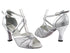 6023 126 Silver Stardust_Silver Leather Trim with 3" Heel in the photo