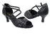 6023 127 Black Stardust_Black PU Trim with 2.75" Heel in the photo