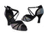 6023 322 Black Iridescent Diamond Velvet_36 Black Velvet Trim with 3" Heel in the photo