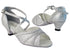 6023 126 Silver Stardust_6 Silver Sparklenet_T_H with 1.3" Cuban Heel in the photo