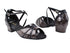 6023 262 Copper Crocodile Patent_Black Satin Trim with 1.5" Medium Heel in the photo