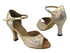 6024 125 Gold Stardust_H_57 Light Gold Leather Trim with 3" heel in the photo