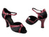 assets/images/Very Fine Unique ladies (special orders)/6024 Black Satin 131 Red Patent Trim.jpg