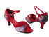 6024 Party Sparkle & Red Velvet Trim with 2.5" Low Heel in the photo