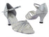 6027 6 Silver Sparklenet_Flesh Mesh with 2.5" Heel in th photo