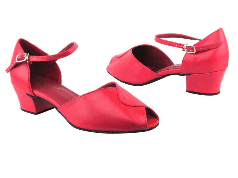 6028 211 Red PU with 1.5&quot; Medium Heel in the photo