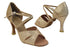 6029 125 Gold Stardust_X-Strap Arch with 3" High Heel in the photo