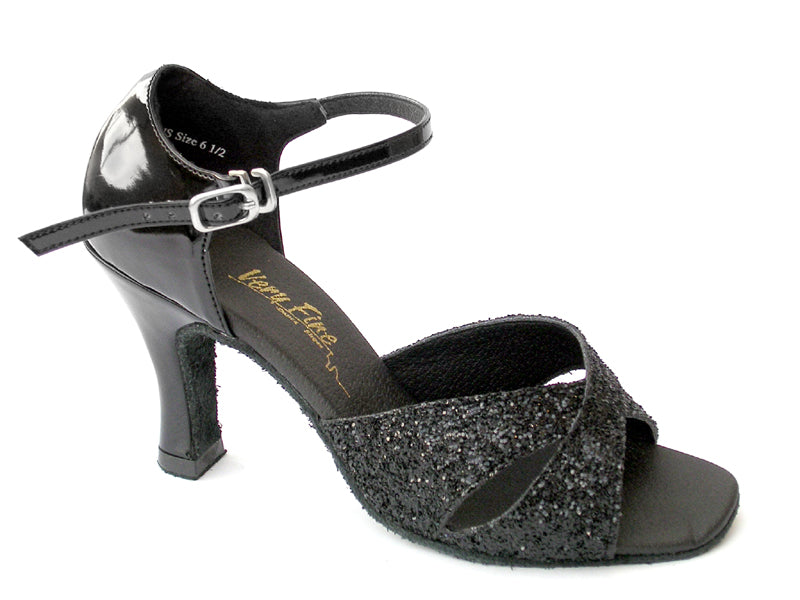 6029 Black Sparkle &amp; Black Patent