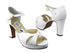 6029Platform White Leather with 3.75" Square Heel heel in the photo