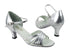 6030 119 Silver Leather with 2.5" low heel in the photo
