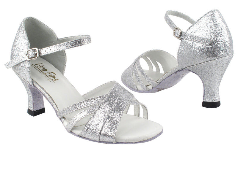 6030 126 Silver Stardust with 2.5&quot; Heel in the photo