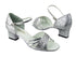 6030 126 Silver Stardust_B_Silver Leather with 2" Thick Cuban heel in the photo