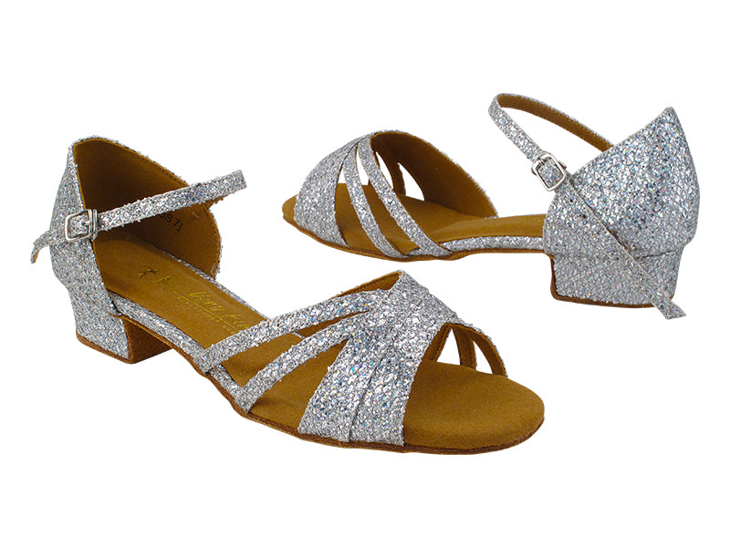 6030FT Silver Sparklenet with Women 1&quot; Heel (8881) in the photo