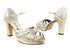 6030Platform Gold_Silver Glitter Satin with 3.75" Square Heel heel in the photo