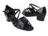 6030 222 Snake Black_X-Strap Arch with 1.5" Medium Heel in the photo