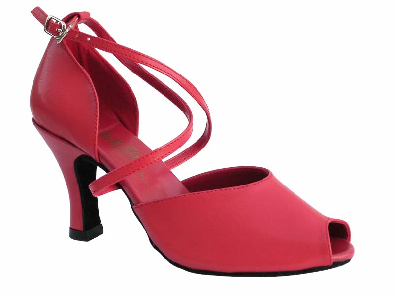 6033 Red Leather with 3&quot; Heel in the photo