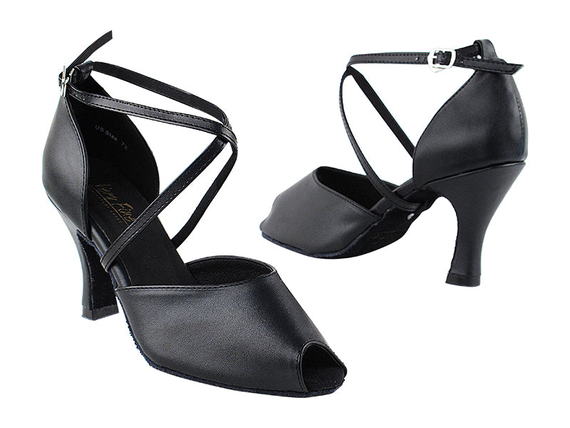 6033 Black Leather with 3&quot; Heel in the photo