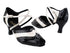 6035 Black Patent_278 White Scale Trim with 2.5" Low Heel (2899) in the photo