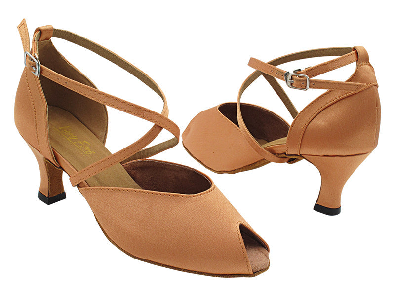 6036 193 Tan Satin with 2.5&quot; Heel (2899) in the photo