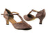 6819 133 Coffee Brown Leather with 2.5" low heel in the photo