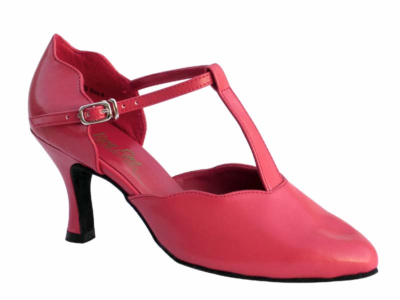 6819 Red Leather with 2.75&quot; heel in the photo